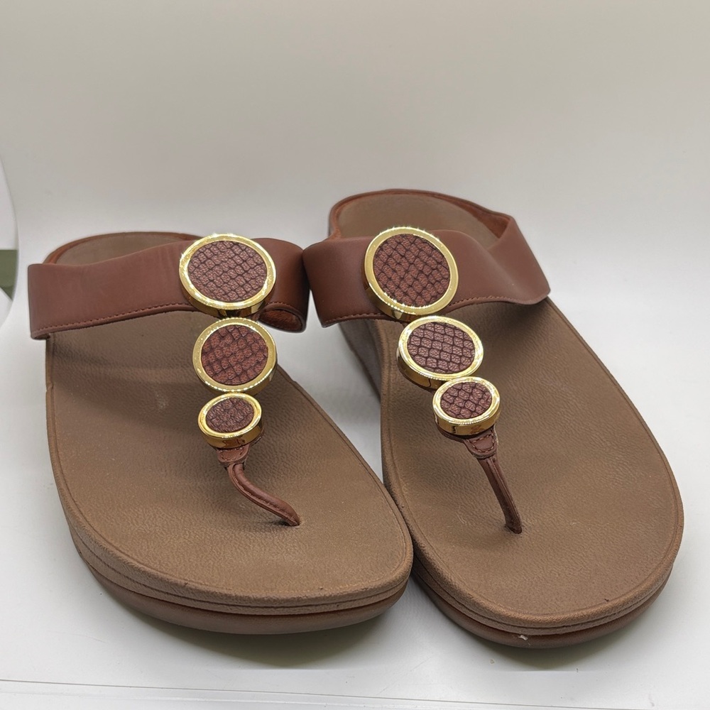 Filtflop Halo Brown Gold Sandals Thong Shoes 11